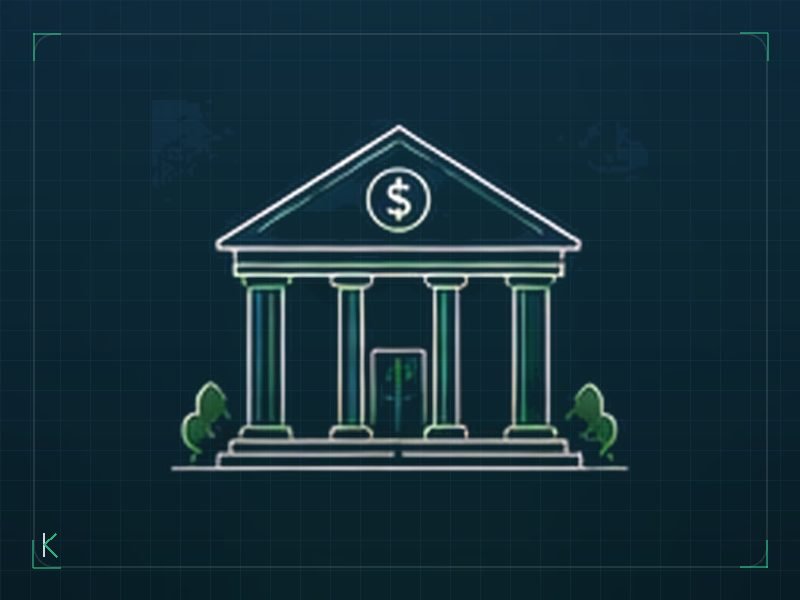 Commercial bank branch lobby and teller area