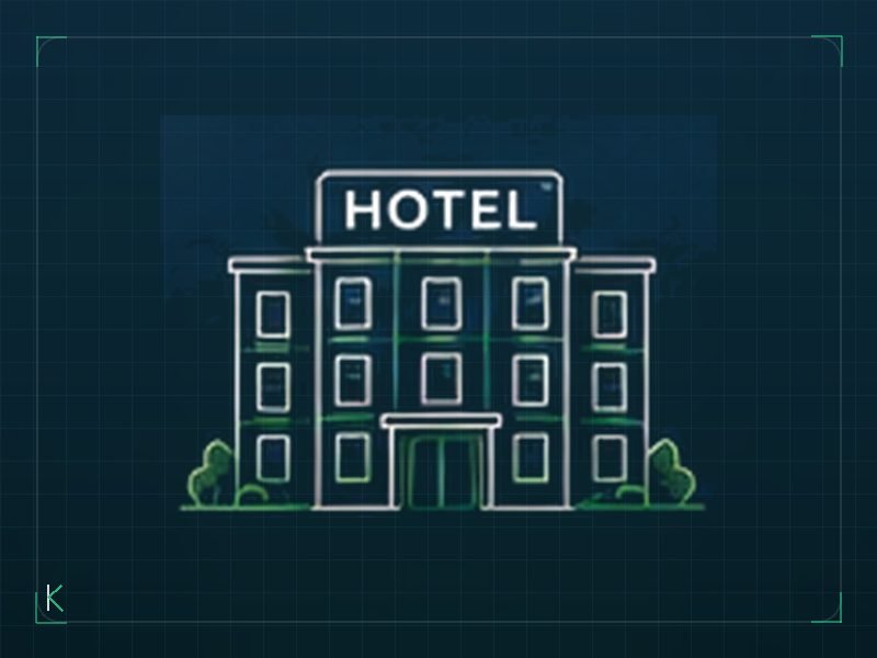 Hotel with guest rooms, lobby and conference facilities