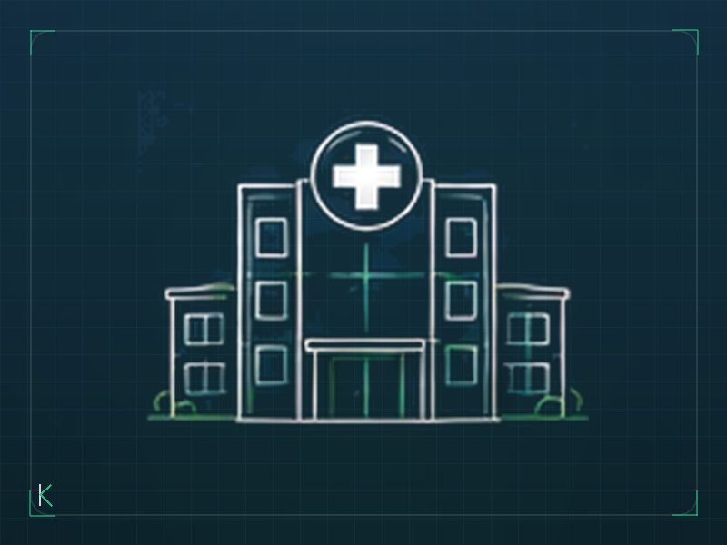 Medical facility corridor and waiting area
